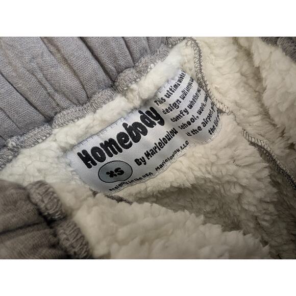 Homebody by Marieloulou Pants Womens XS Gray Comfy Elastic Waist Wide Leg NWT - Picture 4 of 4